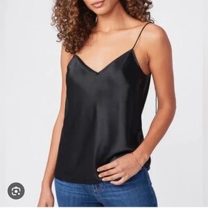 Paige Elegant Satin Black Camisole
